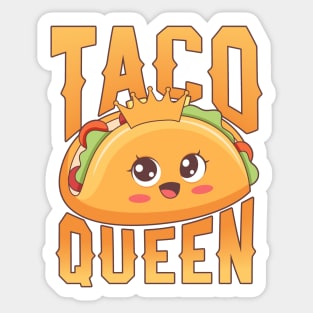 Taco Queen Cute Sticker